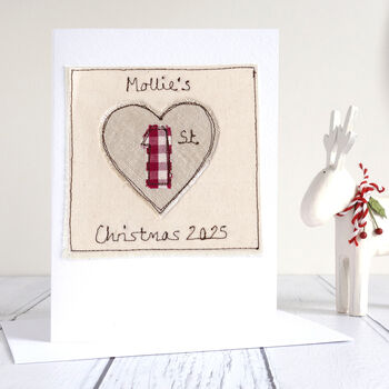 Personalised Heart Christmas Card For Her, Daughter, Granddaughter, Mum, 2 of 12