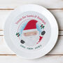 Personalised Santa Christmas Eve Mince Pie Plastic Plat, thumbnail 1 of 3