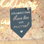 Here Comes Mummy Acrylic Pendant Wedding Carry Flag, thumbnail 2 of 5