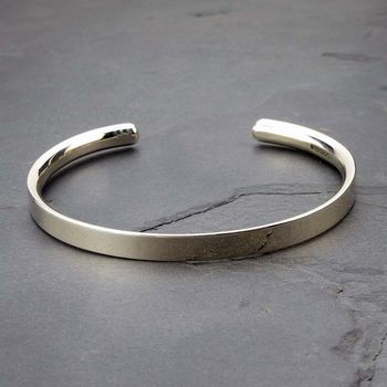 silver personalised men's bracelet by hersey silversmiths ...