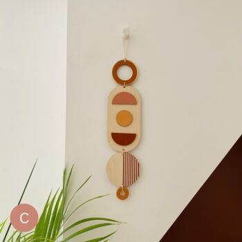 Small Warm Tones Modern Style Wall Hanging, 3 of 5
