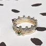 Silver And Gold Crown Ring : Bobble And Twinkle, thumbnail 3 of 4