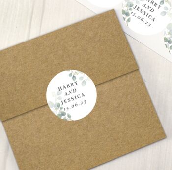 Personalised Botanical Wedding Sticker Set, 2 of 4