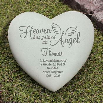 Personalised Angel Heart Memorial, 6 of 6