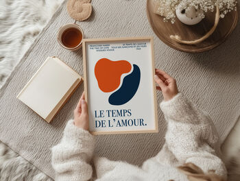 The Time Of Love French Abstract Giclée Art Print, 4 of 5