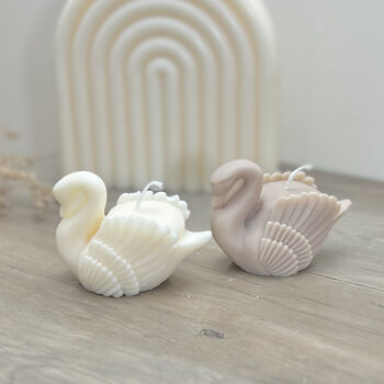 White Swan Candle Sculptural Home Decor Gift For Her, 2 of 12