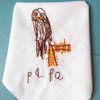 Personalised Kid's Drawing Handkerchief Keepsake Gift, 4 of 8
