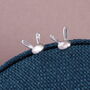 Sterling Silver Happy Bunny Earrings, thumbnail 3 of 4