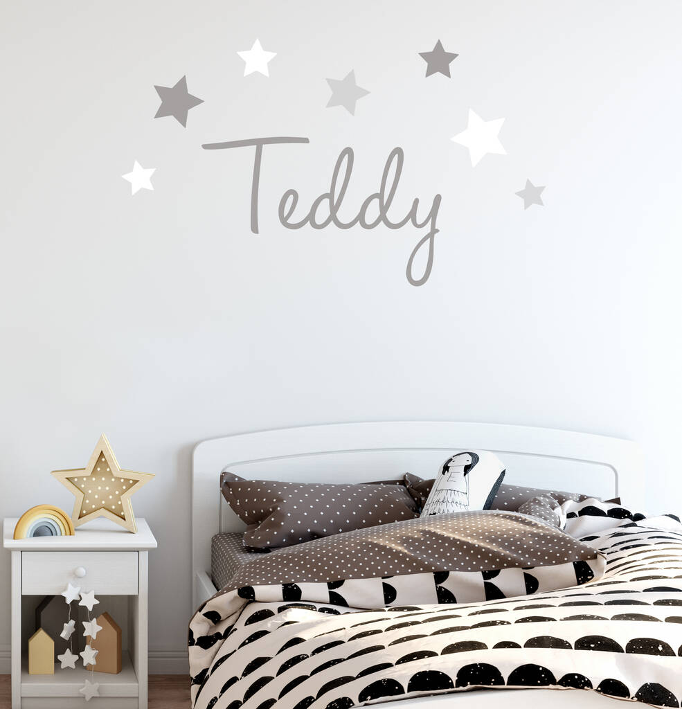 Star Name Fabric Wall Stickers, 1 of 7