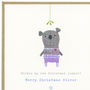 Personalised Christmas Jumper And Mistletoe Card, thumbnail 7 of 10