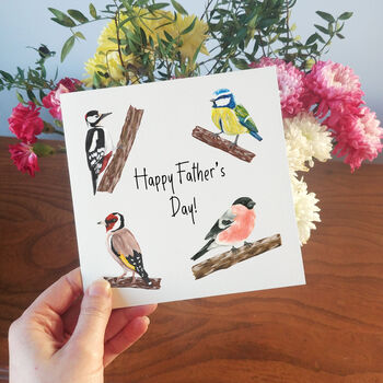 Garden Birds Father's Day Card | Bird Watching Card, 2 of 5