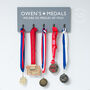 Personalised Medal Display Holder Solid Wood, thumbnail 3 of 5
