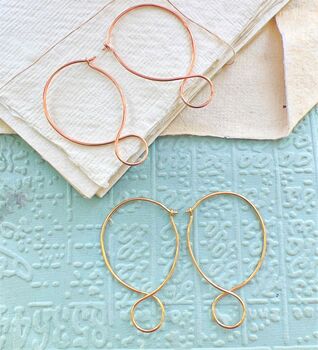 Minimal Sterling Silver Double Hoop Earrings, 6 of 6