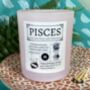 Personalised Pisces Horoscope Star Sign Candle, thumbnail 3 of 11