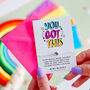 'You Got This' Mini Wish Card And Bracelet, thumbnail 1 of 12