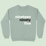 Modern Birth Year In Words Personalised Sweatshirt, thumbnail 2 of 7