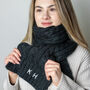 Personalised Cable Knit Scarf, thumbnail 3 of 4