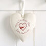 Personalised Hanging Heart Christmas Gift For Her, Mum, Grandma, thumbnail 8 of 12