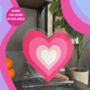 Retro Heart Vinyl Lp Record Holder, thumbnail 1 of 6