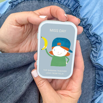 Personalised Teacher Character Keepsake Tin, 2 of 9