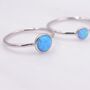 Sterling Silver Opal Ring, thumbnail 4 of 11