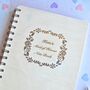 Personalised Wooden Maid Of Honour Notebook, thumbnail 3 of 3