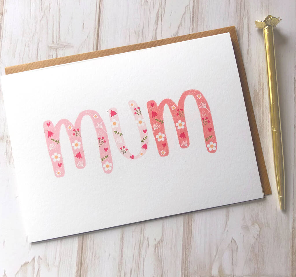 Floral Happy Birthday Mum Card By The Little Paper Company