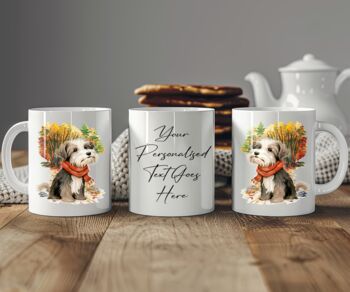 Personalised Havanese Autumn Dog Walk Keepsake Gift Mug, 2 of 2