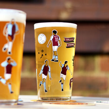 Aston Villa Pint Glass, 2 of 10