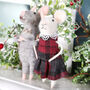 Christmas Mouse Couple Decoration, Set Of Two, thumbnail 2 of 6