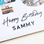 Personalised 40th Birthday Photo Collage Card, thumbnail 4 of 8