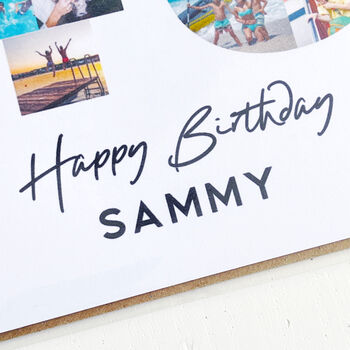 Personalised 40th Birthday Photo Collage Card, 4 of 8