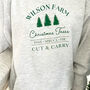 Personalised Christmas Tree Farm Hoodie, thumbnail 3 of 3