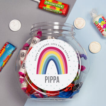Personalised Rainbow Jar Sweets Gift, 2 of 4
