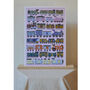 The Alphabet Train Art Print, thumbnail 1 of 3