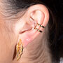 Art Deco Ear Cuff In Gold Plated, thumbnail 3 of 5