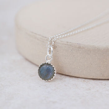 Sterling Silver Large Gemstone Pendant, 9 of 12