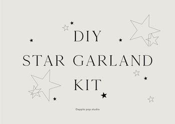 Digital Downloadable Diy Star Garland Kit, 2 of 3