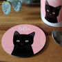 Personalised Cat Colour Pop Coaster, thumbnail 1 of 6