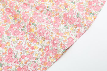 Edith Pink Floral Frill Dress, 6 of 9