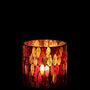 Ruby Teardrop Mosaic Glass Tealight Holder, thumbnail 4 of 6