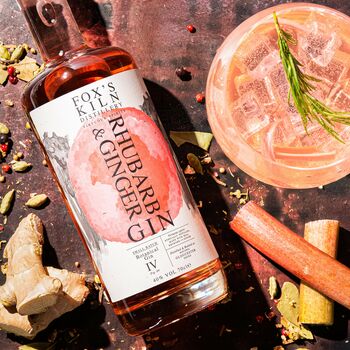 Rhubarb And Ginger Gin In Gift Box, 4 of 8