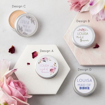 Personalised Bridal Party Lip Balm Gift, 3 of 6