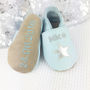 Personalised Keepsake Star Baby Shoes, thumbnail 1 of 9