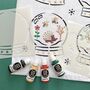 Christmas Snow Globe Stencil For Kids Crafts, thumbnail 2 of 3