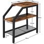 Narrow Side Table Bedside Table With Storage Shelves, thumbnail 7 of 7