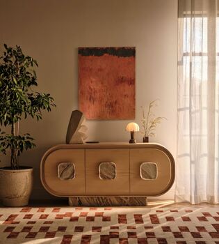 Portable Lamp, Dark Emperador Marble, 4 of 5