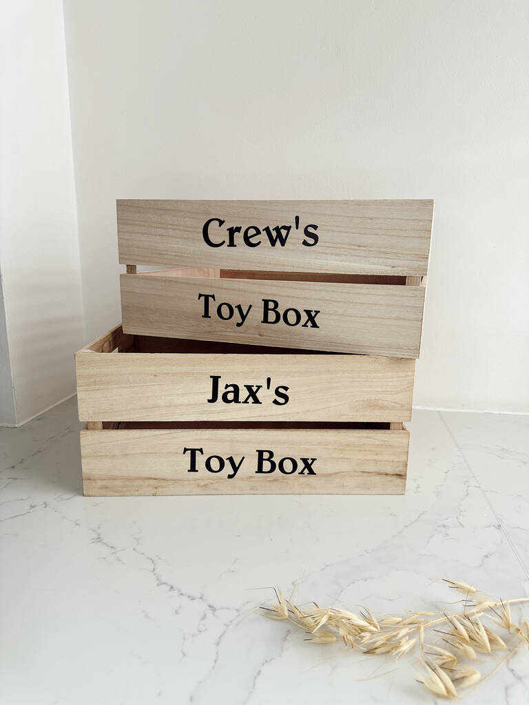 Large Personalised Wooden Storage Box, 1 of 8
