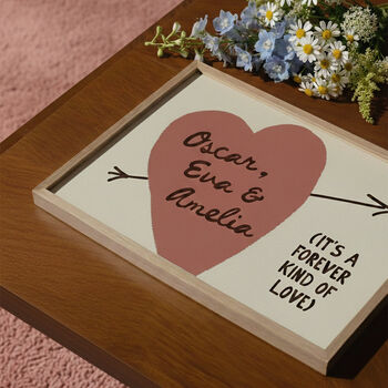 Personalised Family Heart Print – It’s A Forever Kind Of Love, 7 of 11