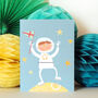 Mini Astronaut Greetings Card, thumbnail 4 of 4